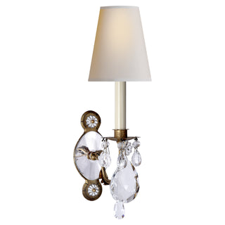 Visual Comfort Signature Canada - TOB 2470GI/CG-PL - One Light Wall Sconce - Yves - Gilded Iron and Crystal