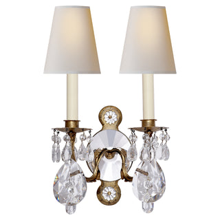 Visual Comfort Signature Canada - TOB 2471GI/CG-PL - Two Light Wall Sconce - Yves - Gilded Iron and Crystal