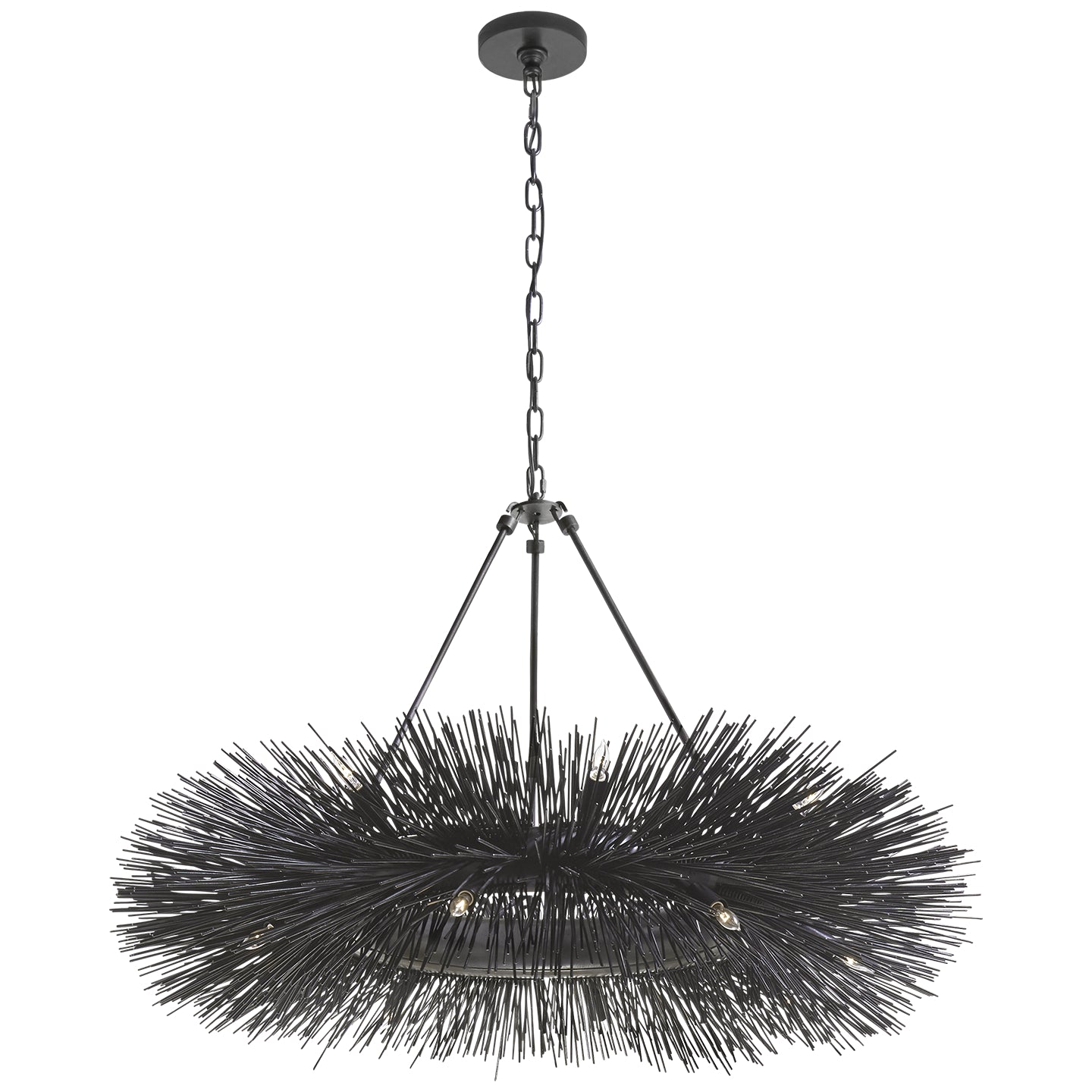 Visual Comfort Signature Canada - KW 5181AI - 16 Light Chandelier - Strada - Aged Iron