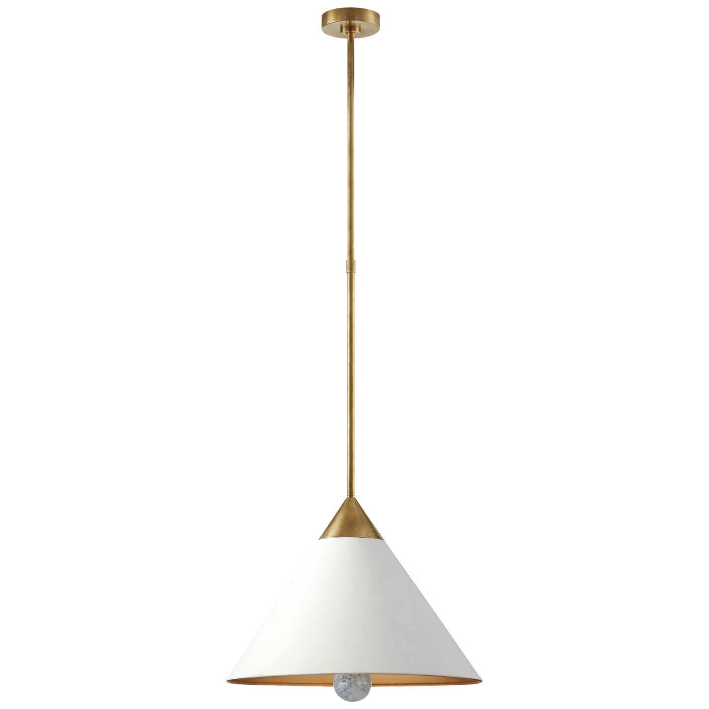 Visual Comfort Signature Canada - KW 5509AB/AW-FA - LED Pendant - Cleo - Antique-Burnished Brass