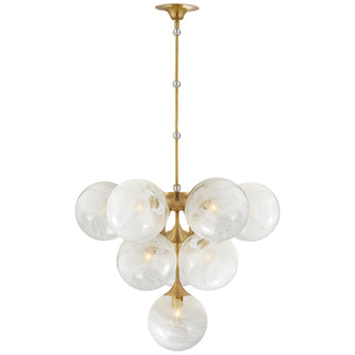 Visual Comfort Signature Canada - ARN 5401HAB-WG - Ten Light Chandelier - Cristol - Hand-Rubbed Antique Brass