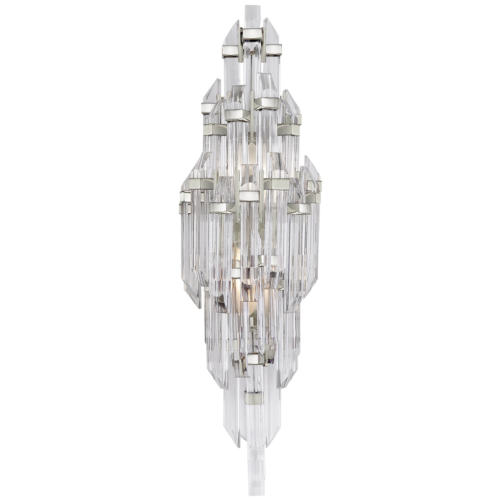 Visual Comfort Signature Canada - SK 2404PN-CA - Two Light Wall Sconce - Adele - Polished Nickel with Clear Acrylic