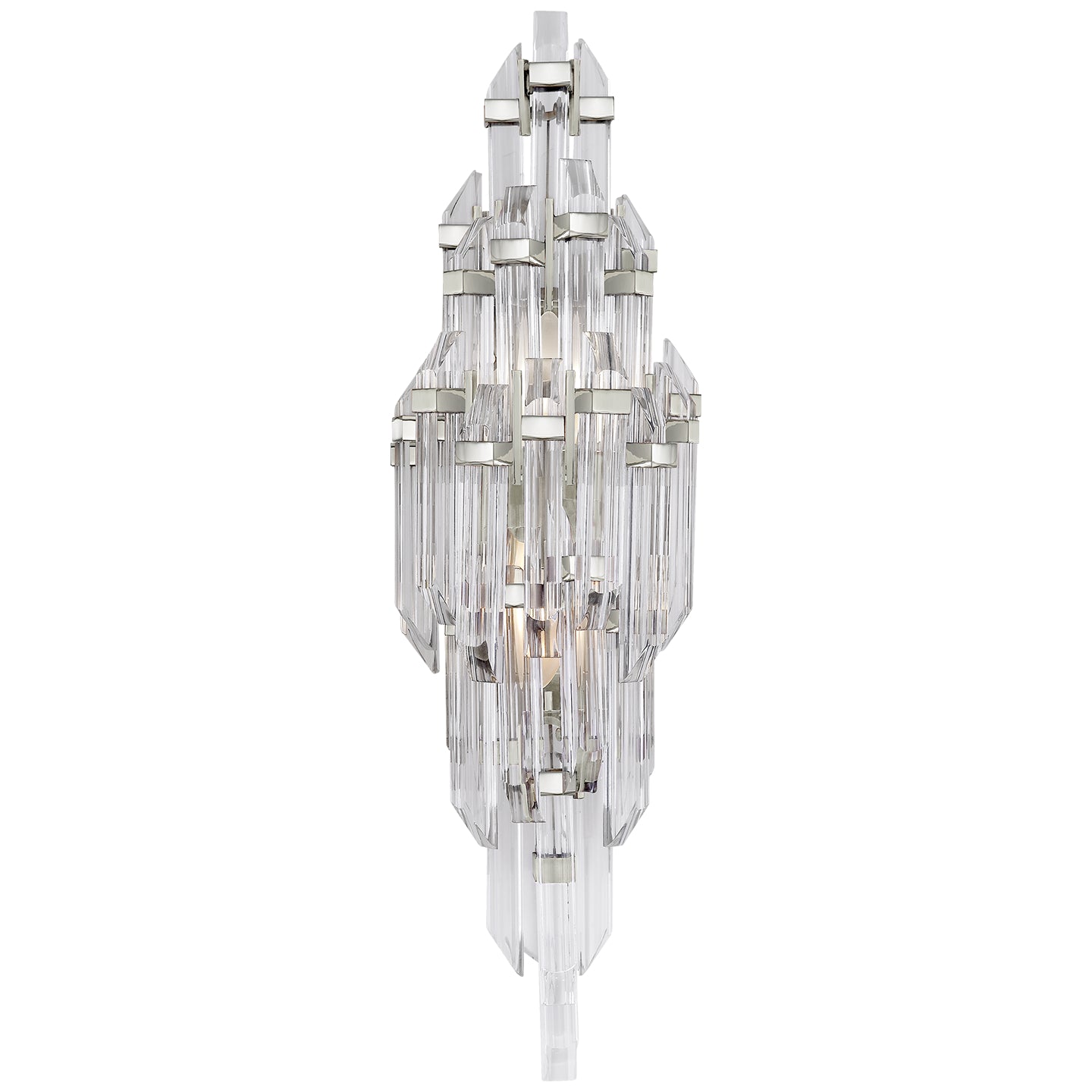 Visual Comfort Signature Canada - SK 2404PN-CA - Two Light Wall Sconce - Adele - Polished Nickel with Clear Acrylic