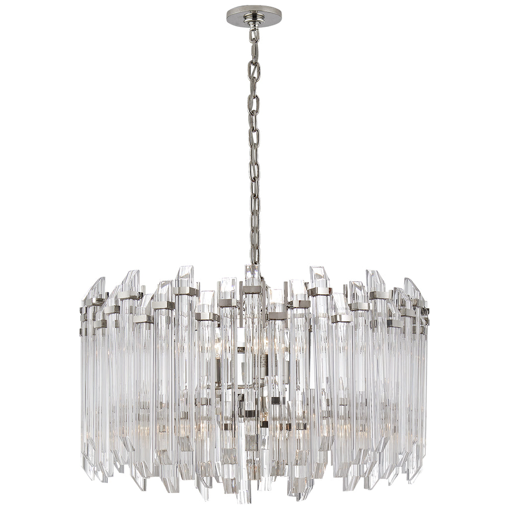Visual Comfort Signature Canada - SK 5421PN-CA - Four Light Chandelier - Adele - Polished Nickel with Clear Acrylic