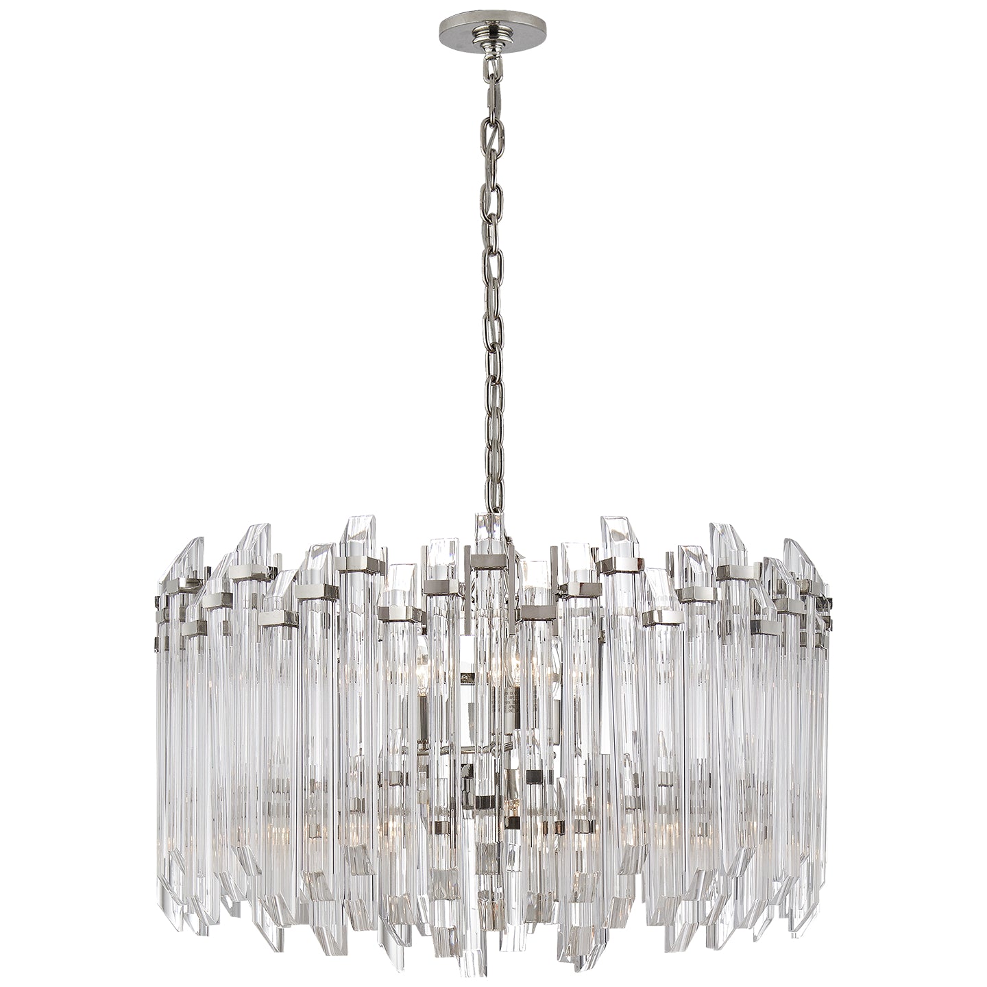 Visual Comfort Signature Canada - SK 5421PN-CA - Four Light Chandelier - Adele - Polished Nickel with Clear Acrylic