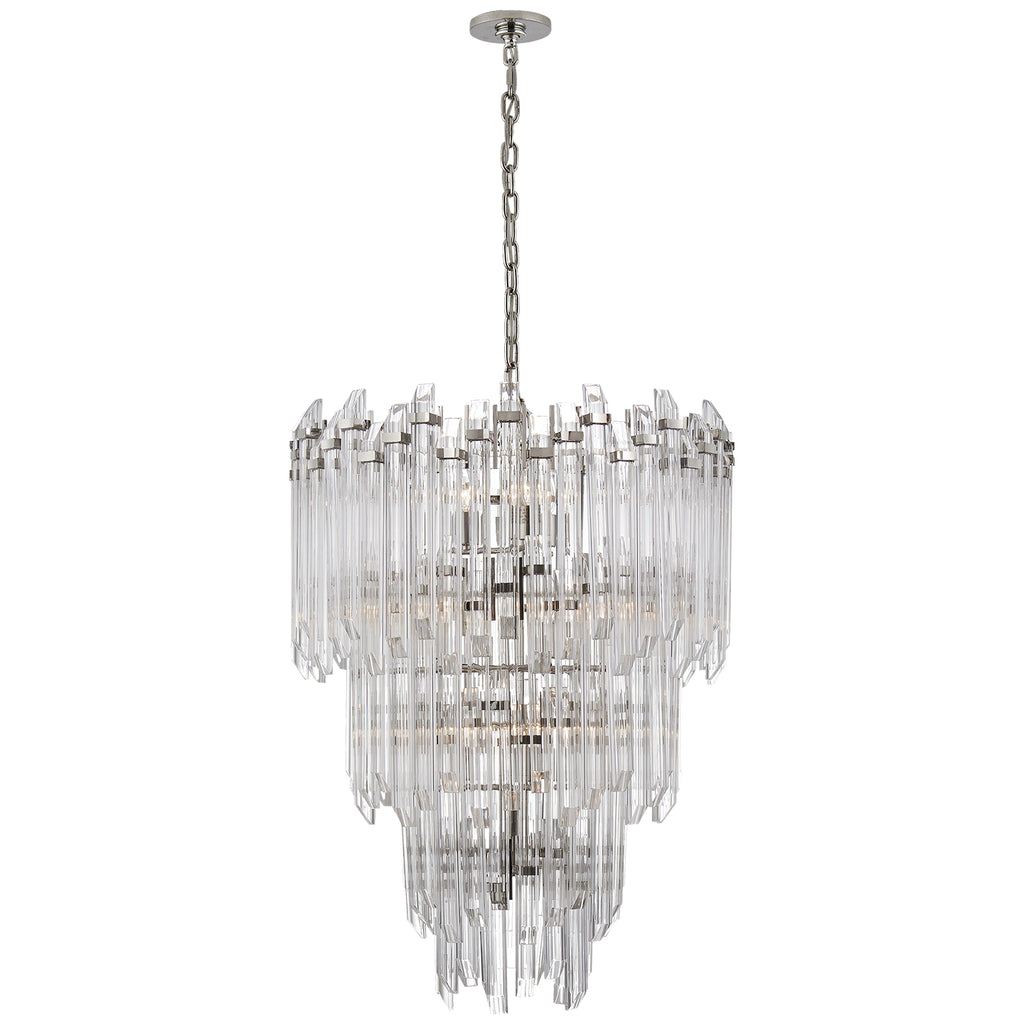 Visual Comfort Signature Canada - SK 5423PN-CA - 12 Light Chandelier - Adele - Polished Nickel with Clear Acrylic