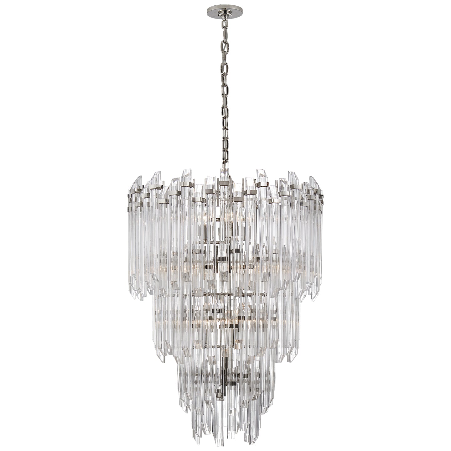 Visual Comfort Signature Canada - SK 5423PN-CA - 12 Light Chandelier - Adele - Polished Nickel with Clear Acrylic