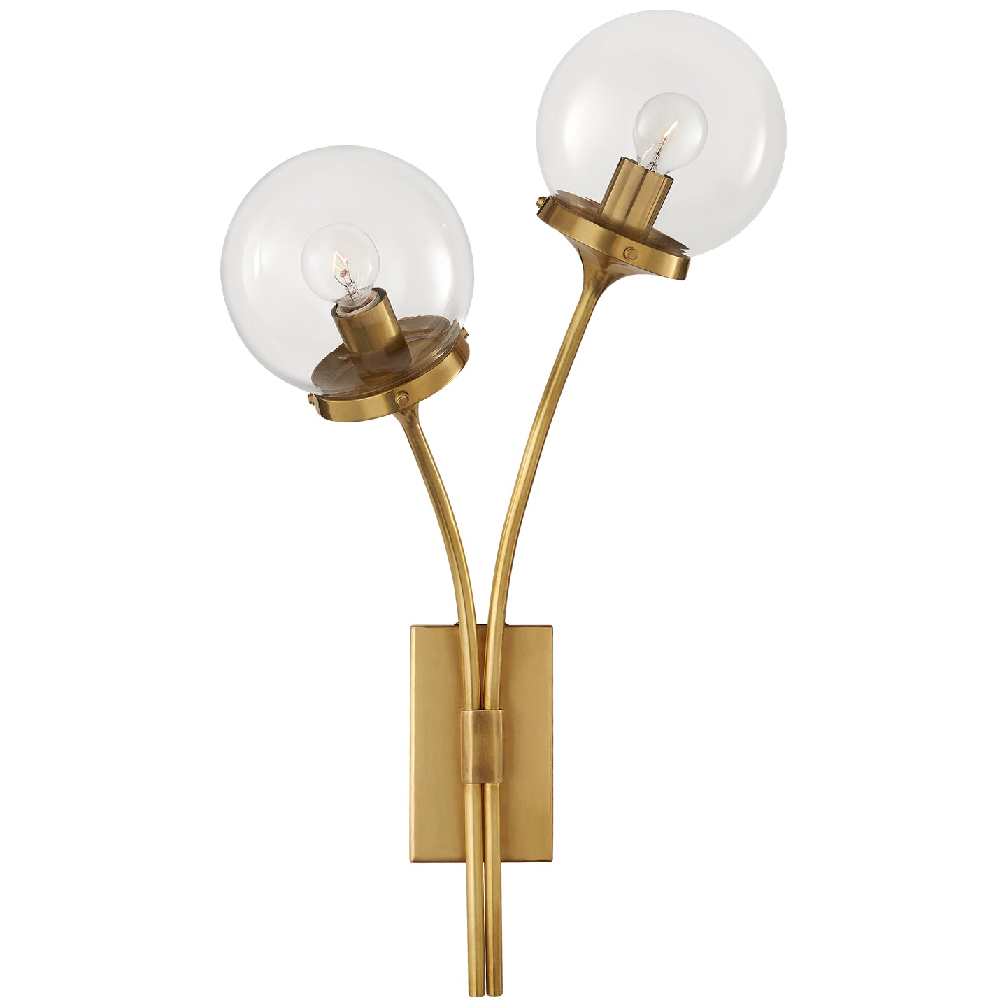 Visual Comfort Signature Canada - KS 2407SB-CG - Two Light Wall Sconce - Prescott - Soft Brass