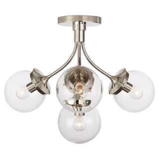Prescott Four Light Semi Flush Mount