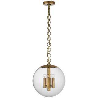 Visual Comfort Signature Canada - ARN 5255HAB-CG - Four Light Pendant - Turenne - Hand-Rubbed Antique Brass