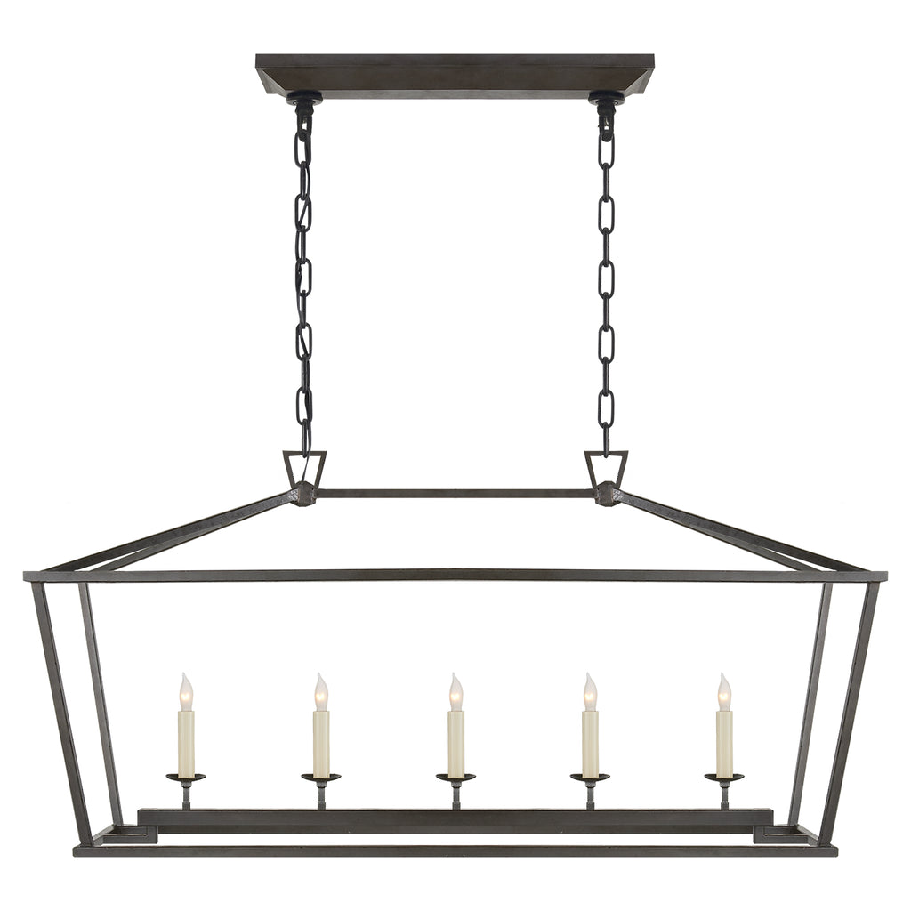 Visual Comfort Signature Canada - CHC 2156AI - Five Light Linear Pendant - Darlana - Aged Iron