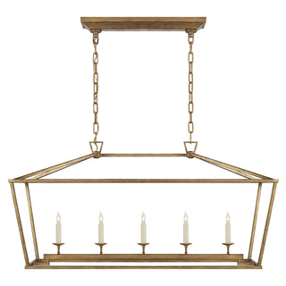 Visual Comfort Signature Canada - CHC 2156GI - Five Light Linear Pendant - Darlana - Gilded Iron