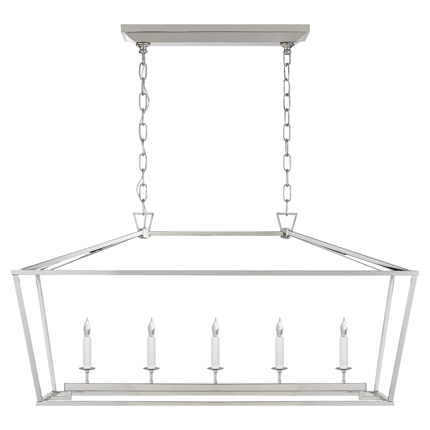 Visual Comfort Signature Canada - CHC 2156PN - Five Light Linear Pendant - Darlana - Polished Nickel