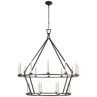 Visual Comfort Signature Canada - CHC 5199AI - 20 Light Chandelier - Darlana Ring - Aged Iron