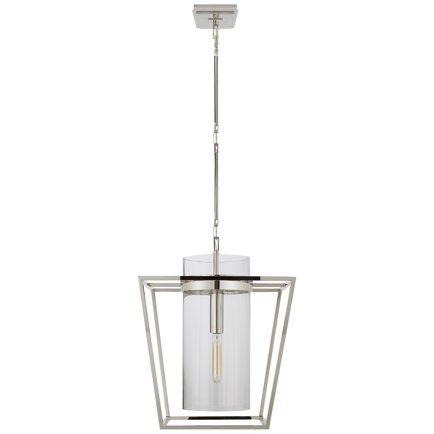 Visual Comfort Signature Canada - S 5167PN-CG - One Light Lantern - Presidio - Polished Nickel