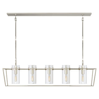 Visual Comfort Signature Canada - S 5177PN-CG - Five Light Linear Pendant - Presidio - Polished Nickel
