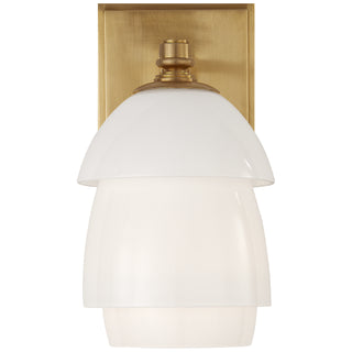 Visual Comfort Signature Canada - TOB 2111HAB-WG - One Light Wall Sconce - Whitman - Hand-Rubbed Antique Brass