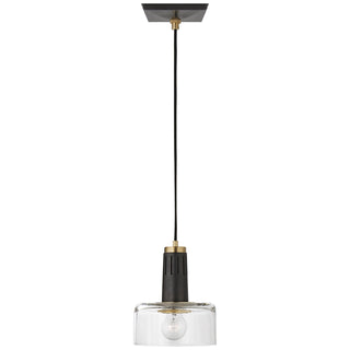 Visual Comfort Signature Canada - TOB 5702BZ/HAB-CG - One Light Pendant - Iris - Bronze and Hand-Rubbed Antique Brass