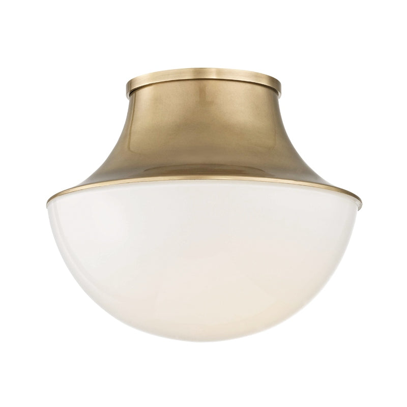 Hudson Valley Canada - 9411-AGB - One Light Flush Mount - Lettie - Aged Brass