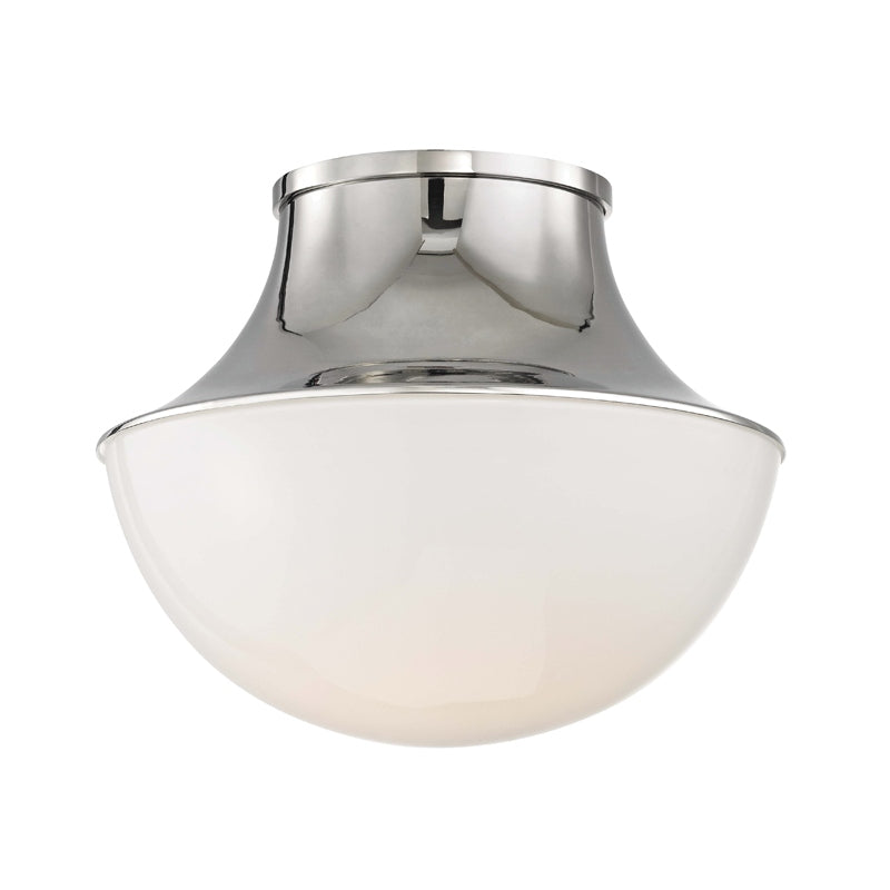 Hudson Valley Canada - 9411-PN - One Light Flush Mount - Lettie - Polished Nickel