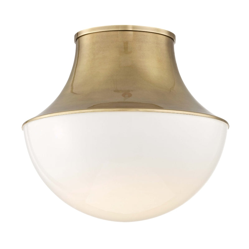 Hudson Valley Canada - 9415-AGB - One Light Flush Mount - Lettie - Aged Brass