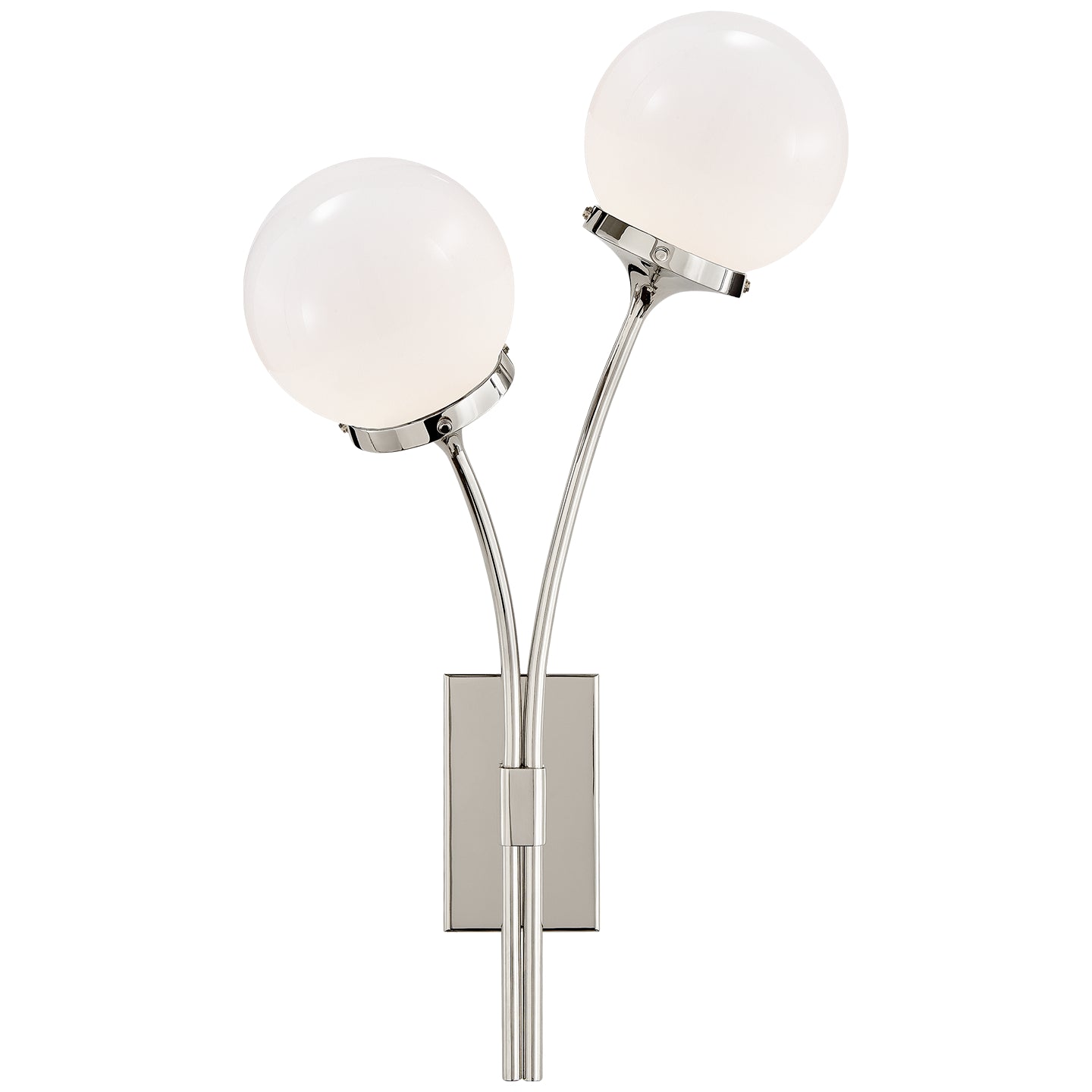Visual Comfort Signature Canada - KS 2407PN-WG - Two Light Wall Sconce - Prescott - Polished Nickel