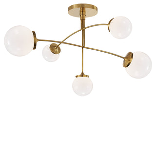 Visual Comfort Signature Canada - KS 5403SB-WG - Five Light Chandelier - Prescott - Soft Brass