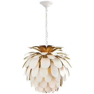 Visual Comfort Signature Canada - CHC 5165WHT/G - One Light Chandelier - Cynara - Plaster White
