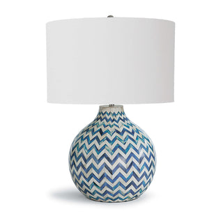 Chevron Bone One Light Table Lamp