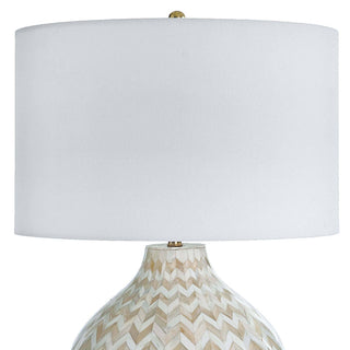 Chevron Bone One Light Table Lamp