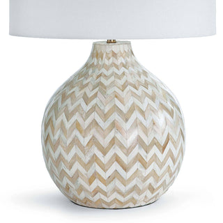 Chevron Bone One Light Table Lamp
