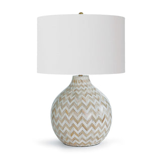 Chevron Bone One Light Table Lamp