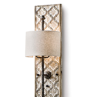 Carved Two Light Wall Sconce