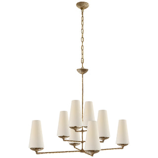 Visual Comfort Signature Canada - ARN 5205GP-L - Eight Light Chandelier - Fontaine - Gilded Plaster