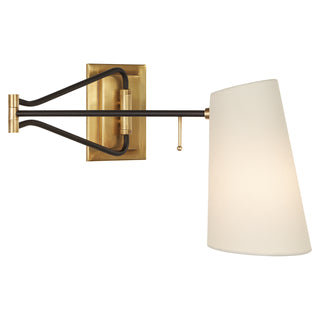 Visual Comfort Signature Canada - ARN 2650HAB/BLK-L - One Light Wall Sconce - Keil - Hand-Rubbed Antique Brass and Black