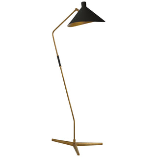 Visual Comfort Signature Canada - ARN 1013HAB-BLK - One Light Floor Lamp - Mayotte - Hand-Rubbed Antique Brass