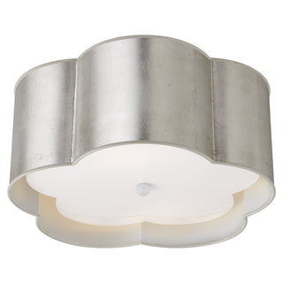 Visual Comfort Signature Canada - KS 4117BSL/WHT-FA - Two Light Flush Mount - Bryce - Burnished Silver Leaf