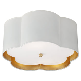 Visual Comfort Signature Canada - KS 4117WHT/G-FA - Two Light Flush Mount - Bryce - Plaster White