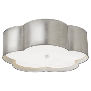Visual Comfort Signature Canada - KS 4118BSL/WHT-FA - Four Light Flush Mount - Bryce - Burnished Silver Leaf and White