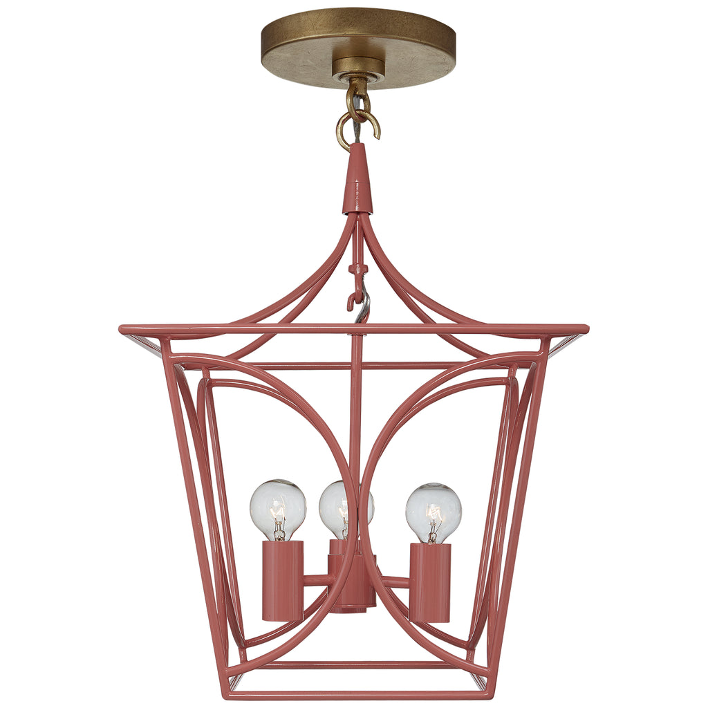 Visual Comfort Signature Canada - KS 5143CRL/G - Four Light Mini Lantern - Cavanagh - Coral and Gild