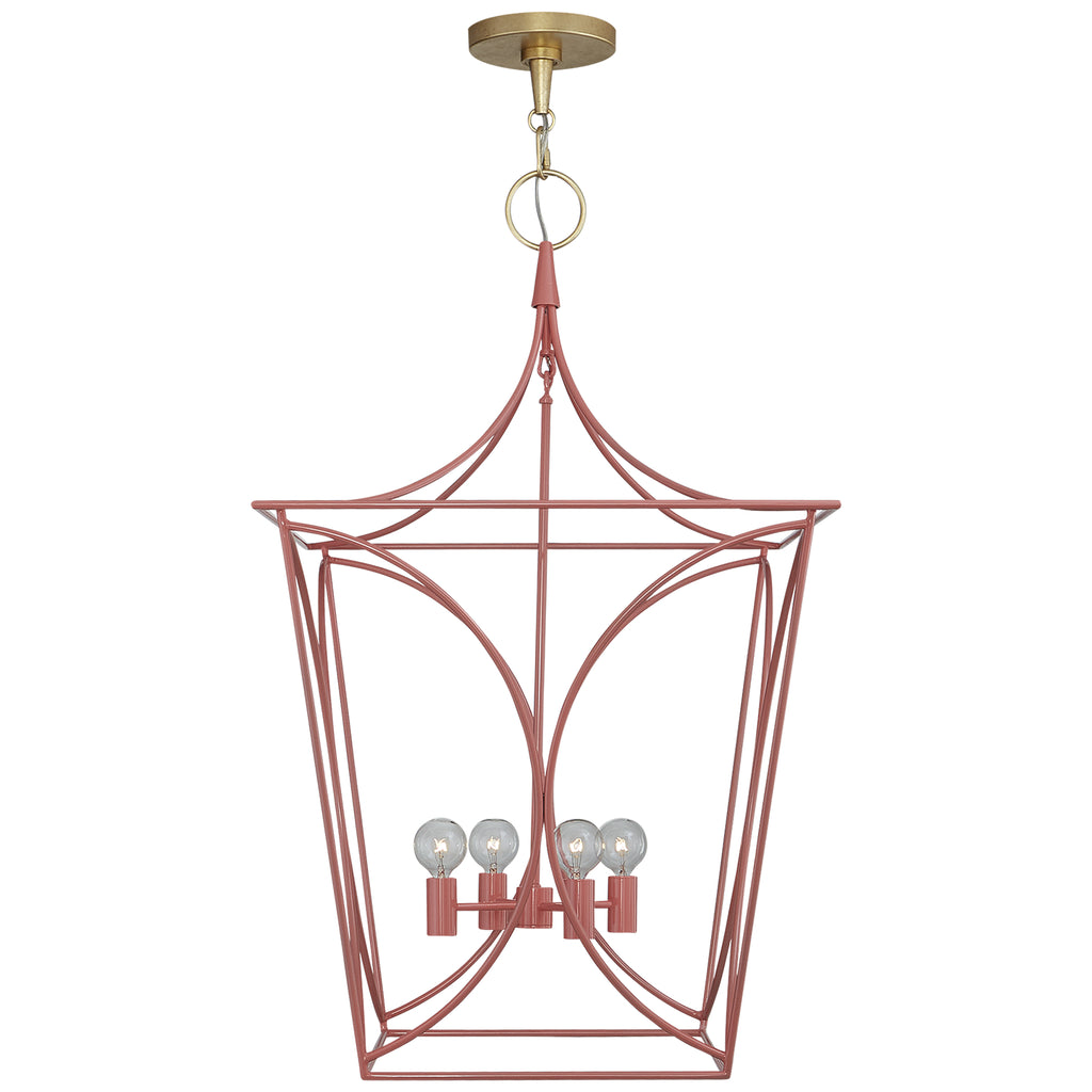 Visual Comfort Signature Canada - KS 5145CRL/G - Four Light Lantern - Cavanagh - Coral and Gild