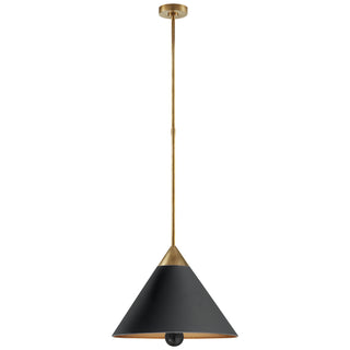 Visual Comfort Signature Canada - KW 5509AB/BLK-FA - LED Pendant - Cleo - Antique-Burnished Brass