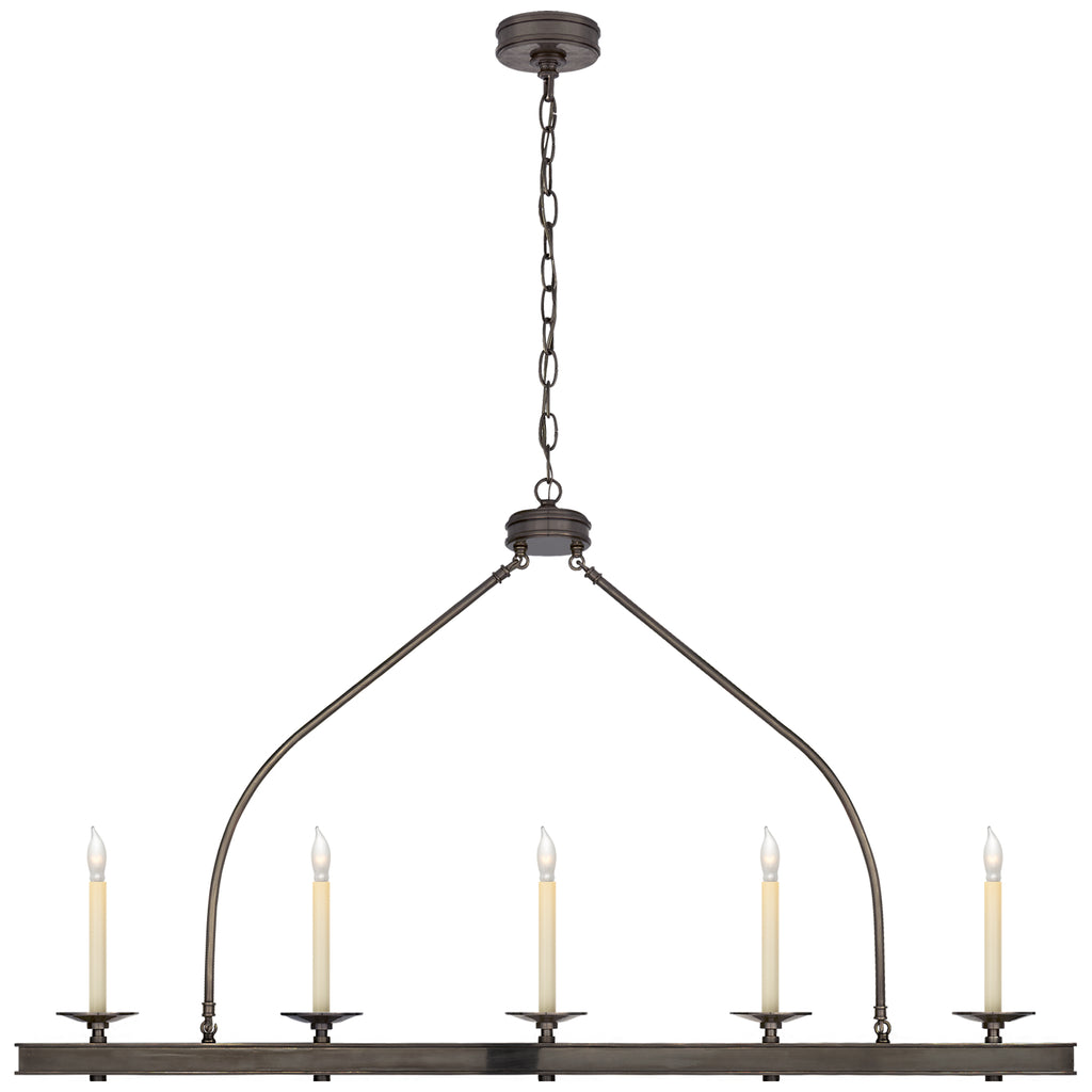 Visual Comfort Signature Canada - CHC 1605BZ - Five Light Linear Pendant - Launceton - Bronze