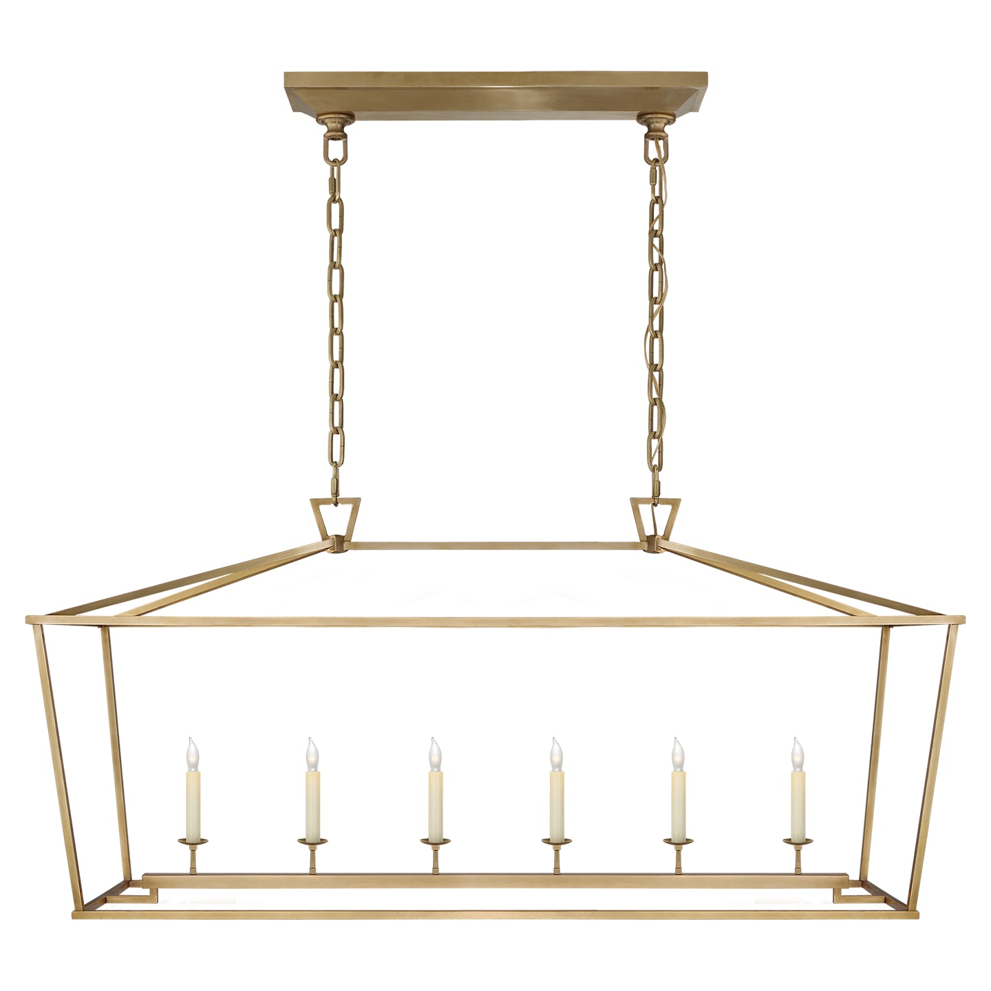 Visual Comfort Signature Canada - CHC 2166AB - Six Light Lantern - Darlana - Antique-Burnished Brass
