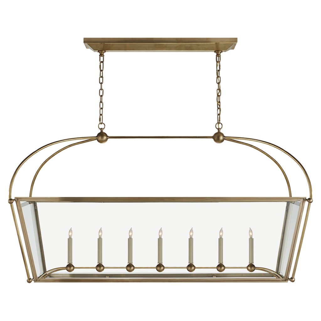 Visual Comfort Signature Canada - CHC 5438AB-CG - Seven Light Linear Pendant - Riverside - Antique-Burnished Brass
