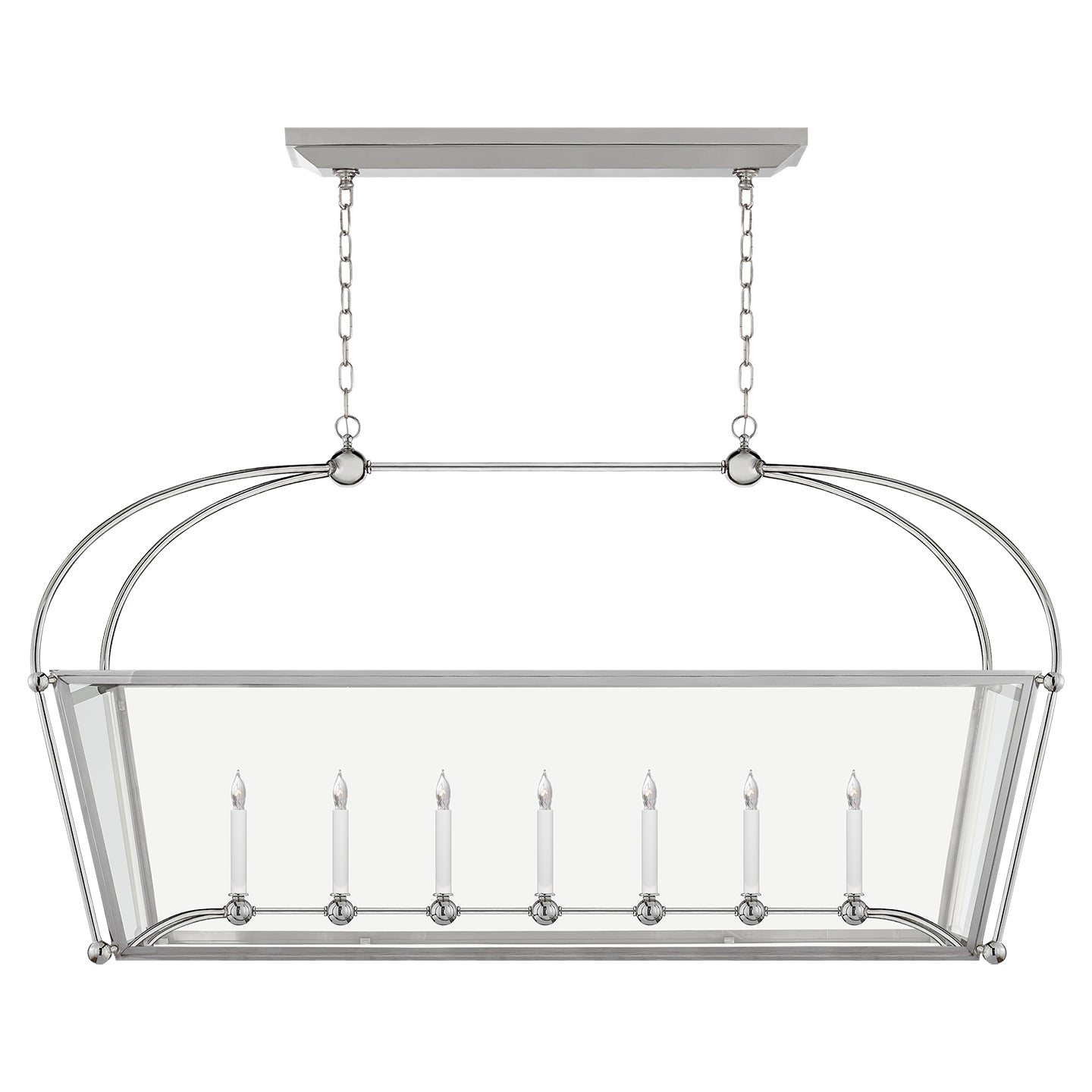 Visual Comfort Signature Canada - CHC 5438PN-CG - Seven Light Linear Pendant - Riverside - Polished Nickel