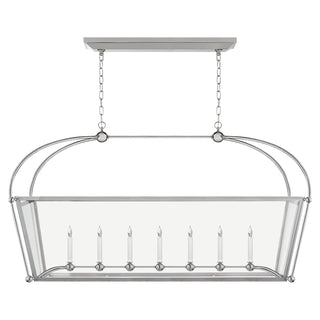 Visual Comfort Signature Canada - CHC 5438PN-CG - Seven Light Linear Pendant - Riverside - Polished Nickel