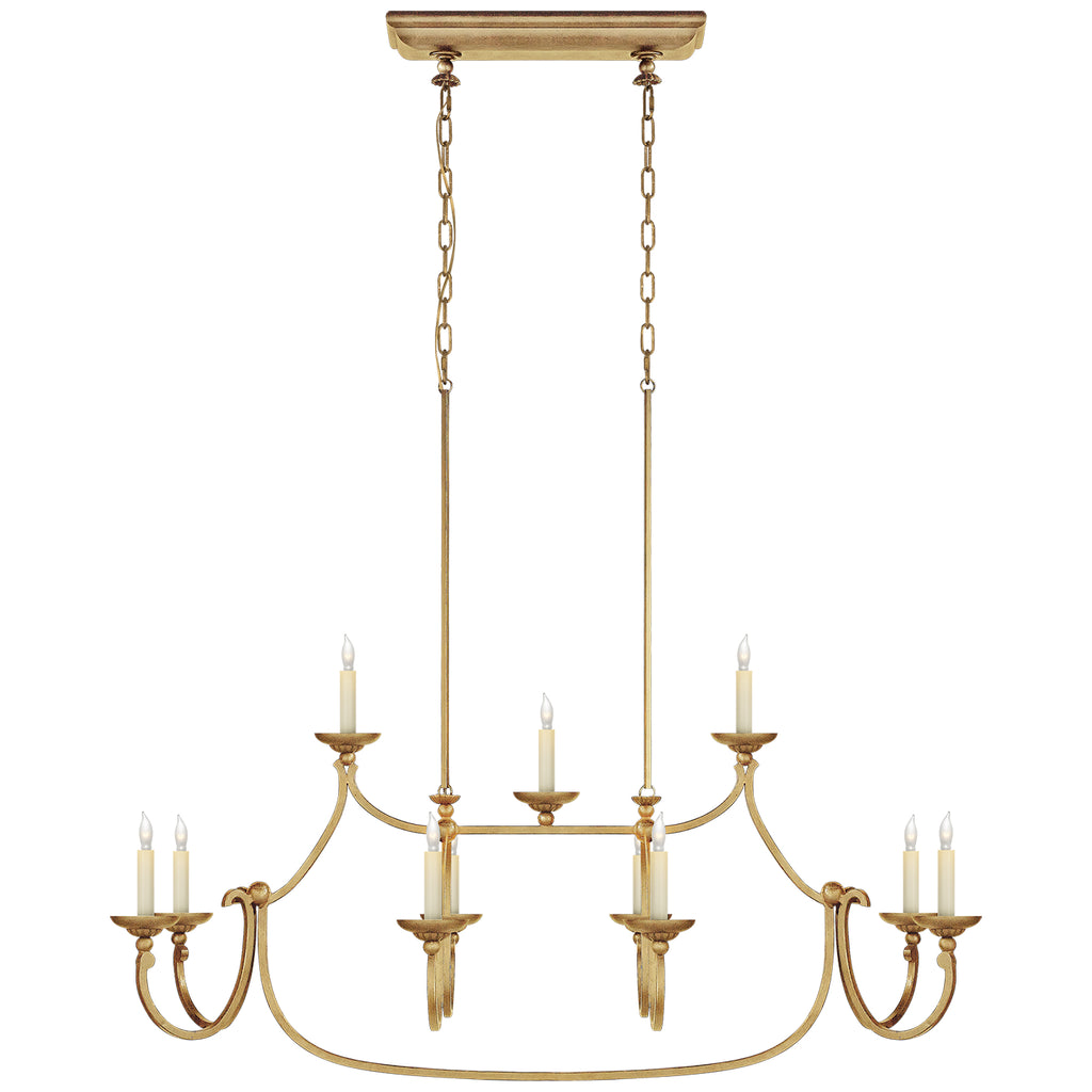 Visual Comfort Signature Canada - CHC 5495GI - 11 Light Linear Pendant - Flemish - Gilded Iron