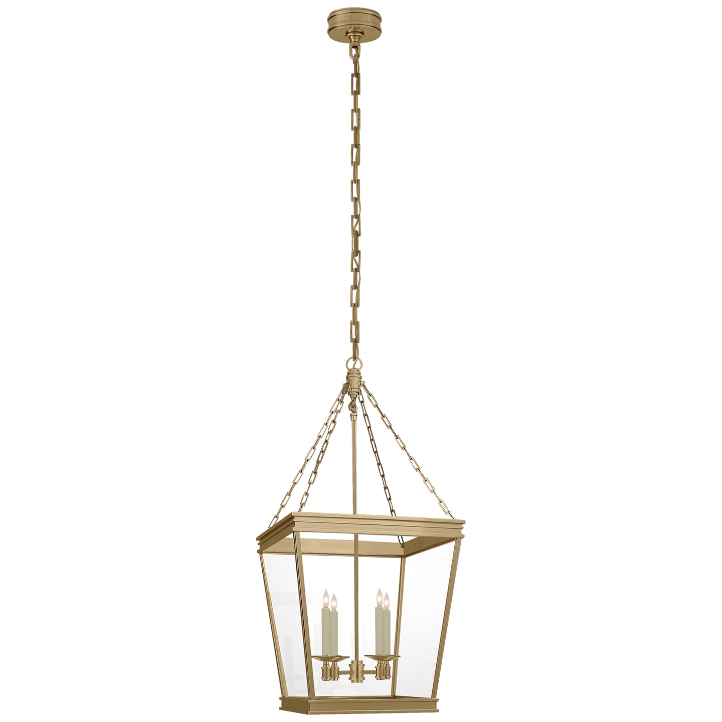 Visual Comfort Signature Canada - CHC 5611AB-CG - Four Light Lantern - Launceton - Antique-Burnished Brass