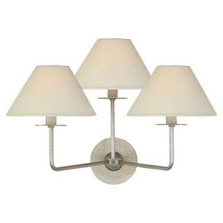 Visual Comfort Signature Canada - NW 2070BSL-L - Three Light Wall Sconce - Kelley - Burnished Silver Leaf